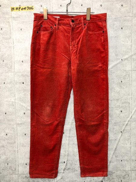 GAP 1969 Gap lady's stretch corduroy cropped pants 28/6 salmon series cotton other 