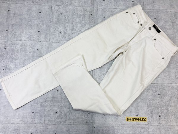 BANANA REPUBLIC バナナリパブリック メンズ ストレッチパンツ 27/4 白 綿97%_画像1