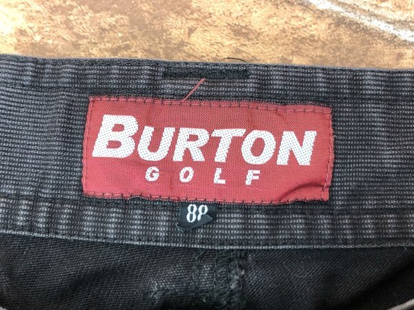 BURTON GOLF バートン ゴルフ メンズ サイドポケット付き パンツ 80 茶 綿ポリウレタン_画像2