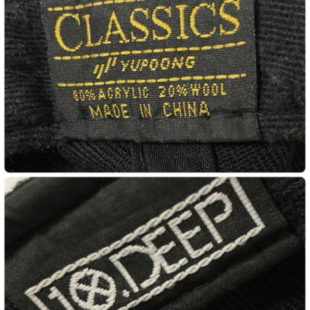 THE CLASSICS キャップ  帽子 F 刺繍ロゴ 10Deep ブラック系