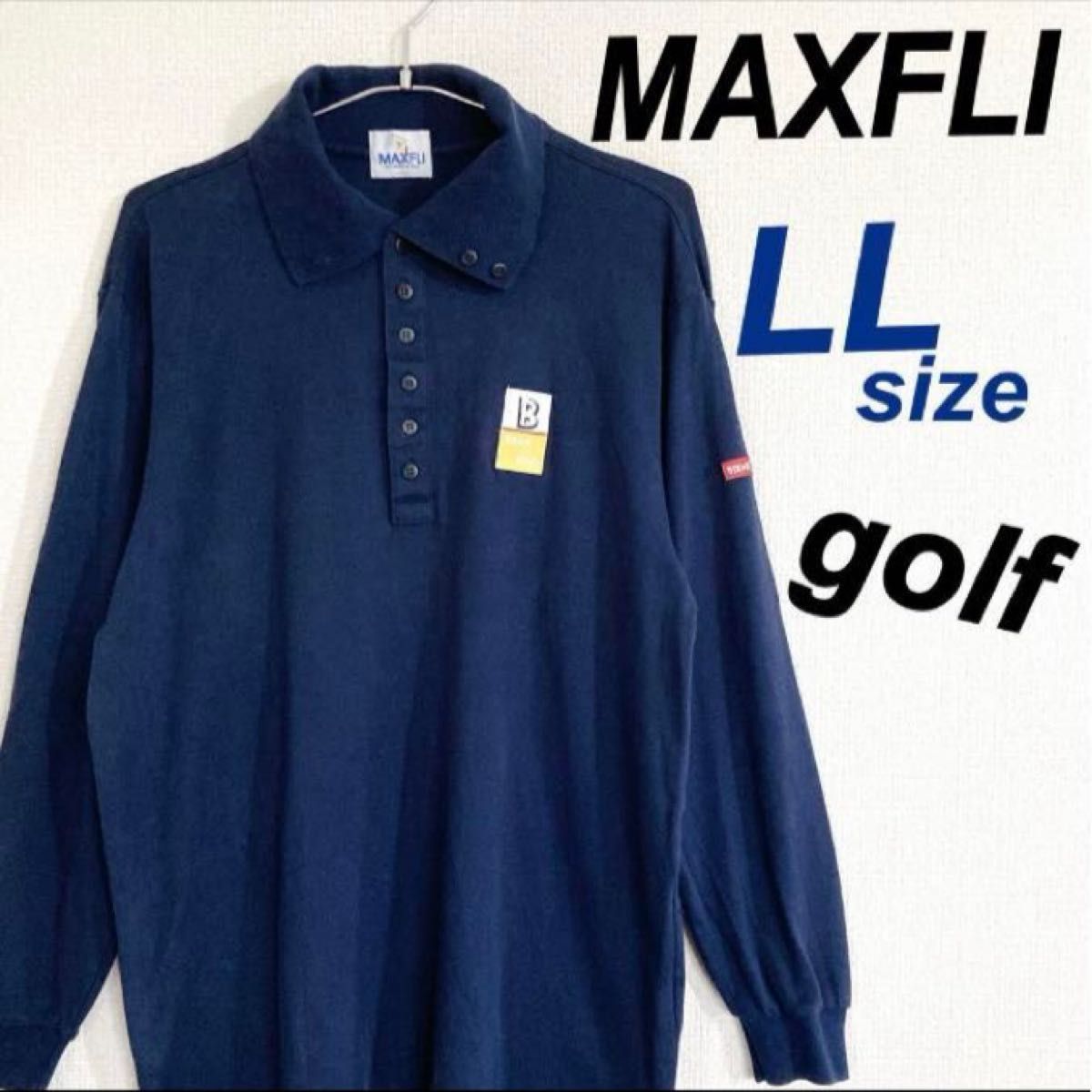 MAXFLI マックスフライ ゴルフ メンズ 長袖ポロシャツ ウェア LL