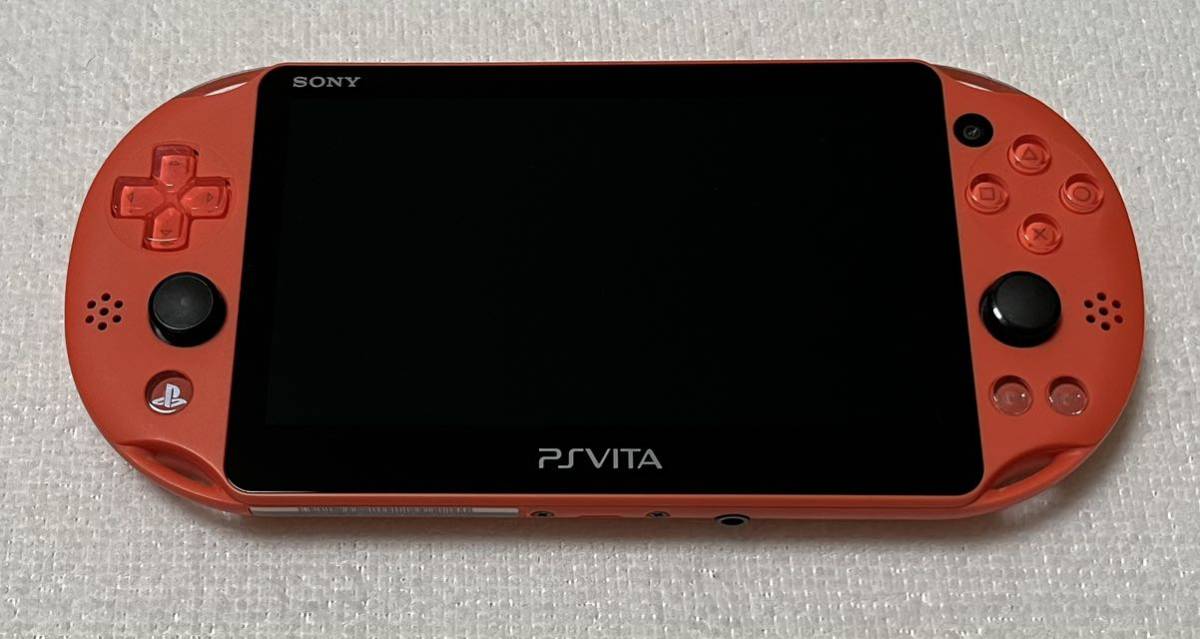 SONY PlayStation Vita PS Vita PCH-2000 本体のみ　オレンジ PSVITA オマケ純正16GBメモリ付_画像1