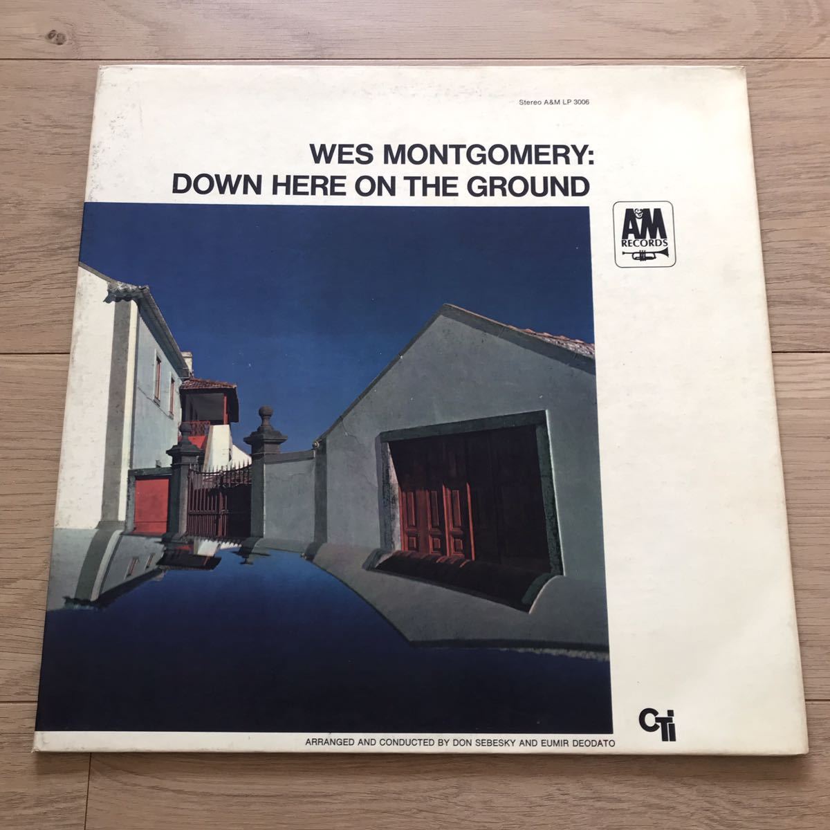 LP　US盤　ウェス・モンゴメリー 　Wes Montgomery　Down Here On The Ground　VANGELDER刻印　A＆M LP-3006_画像1