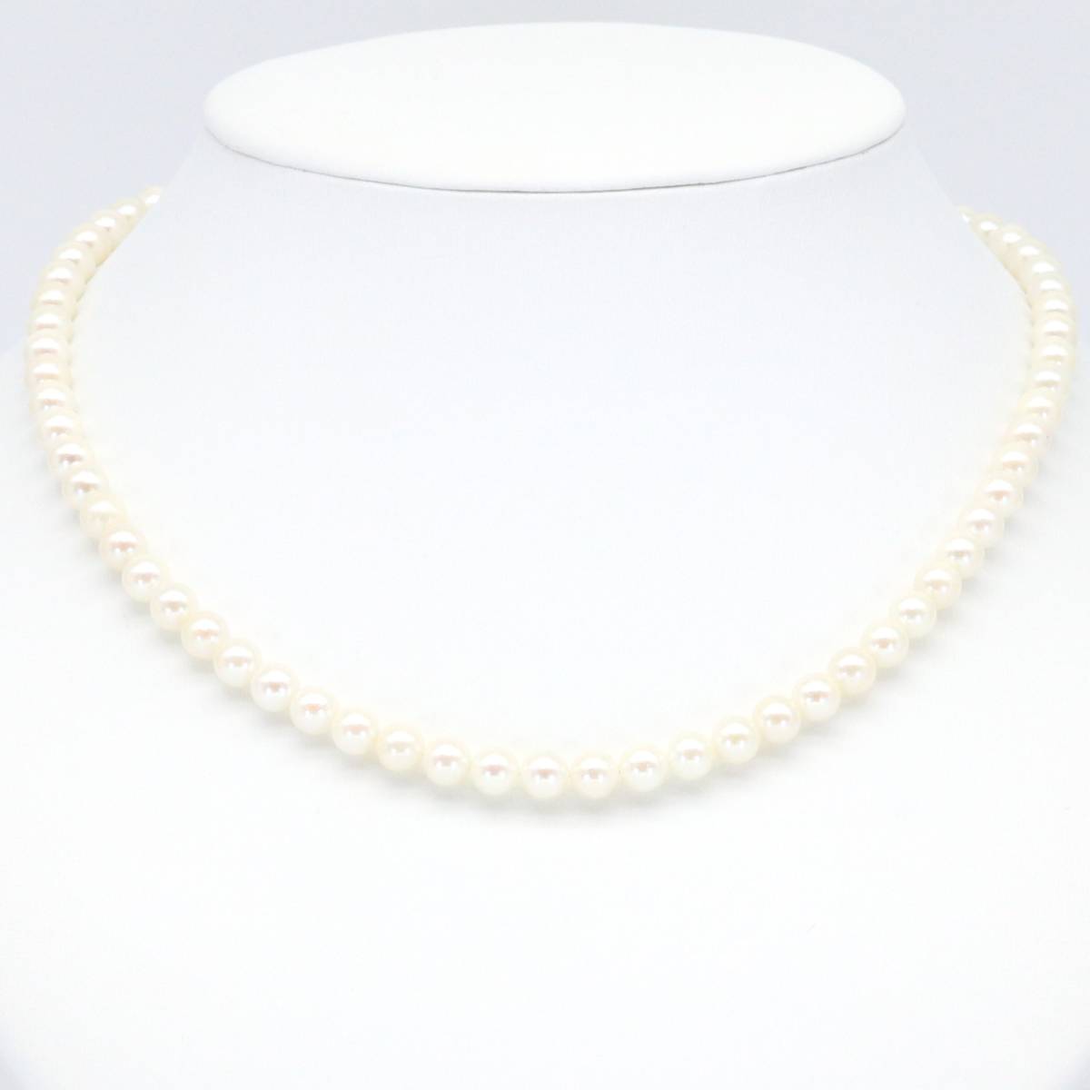 ネックレス シルバー パール 真珠 5.5-5.8mm◎11001