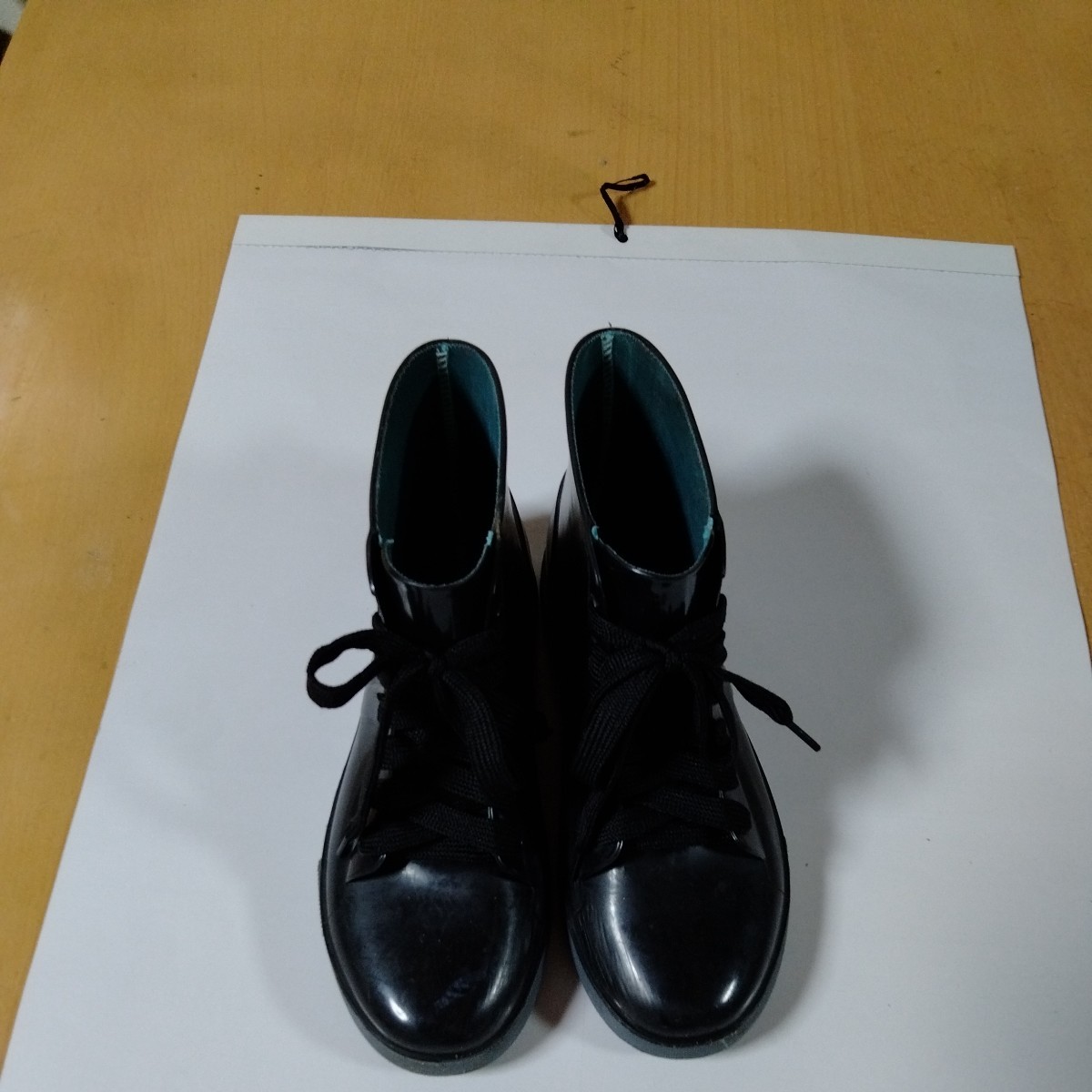  rain shoes black 37(23 about ) rain shoes inner cover ( unused )