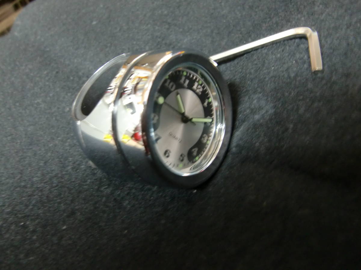 2212-0725 クロームハンドルマウント時計 1インチハンドル用(カチナパーツの画像5