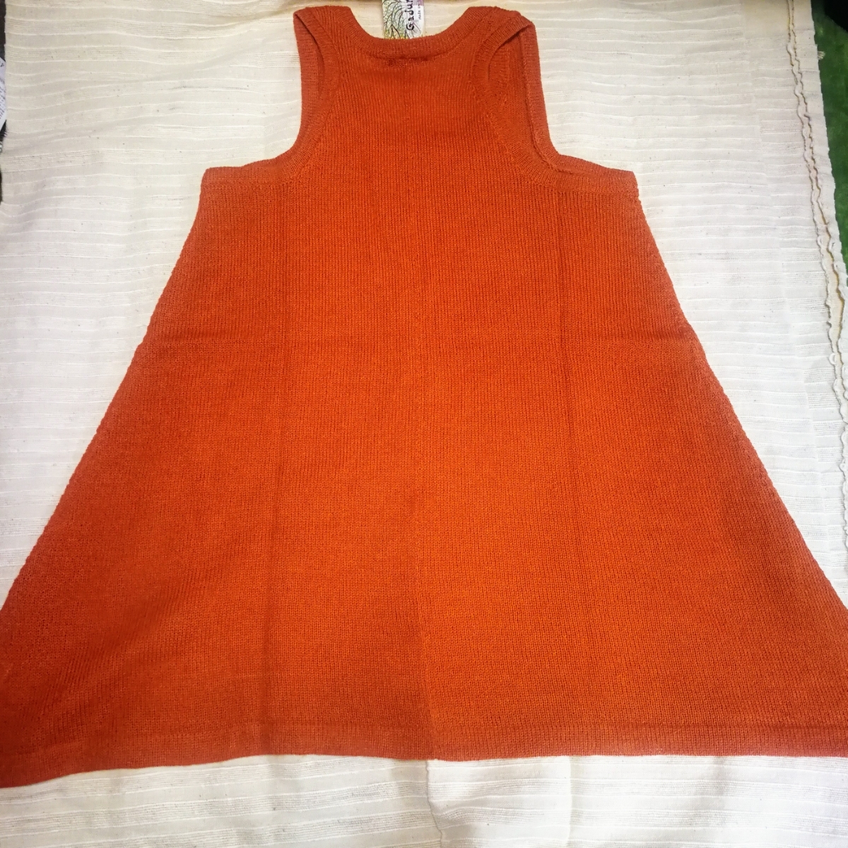  natural alpaca 100% tunic blau Stop length 70 width of a garment CM contraction . warm new goods unused price cut Anne tesboli Via made wool Alpaca orange 