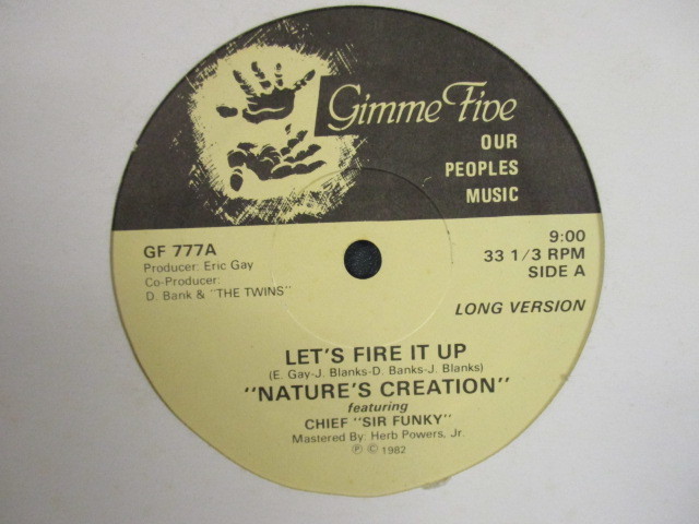 Nature's Creation ： Let's Fire It Up 12'' // DC / Go-Go / Funk / 5点で送料無料_画像1