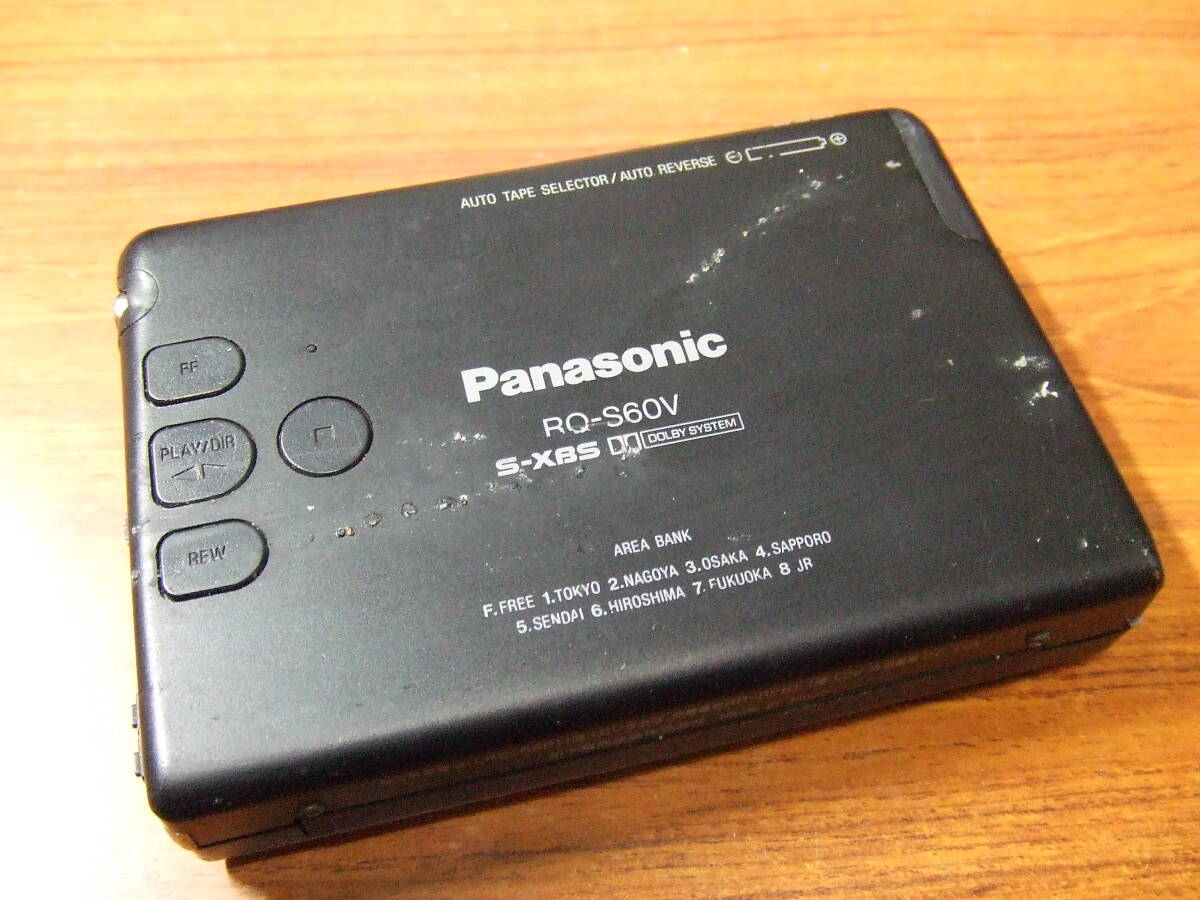 h304 Panasonic/パナソニック RQ-S60V ポータブルカセットプレーヤー　中古　本体 未確認　ジャンク