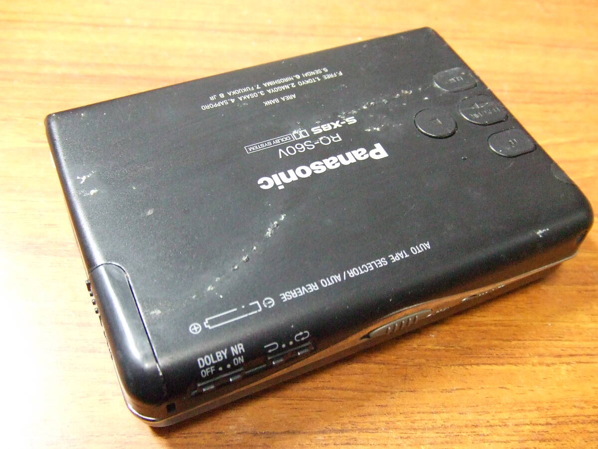 h304 Panasonic/パナソニック RQ-S60V ポータブルカセットプレーヤー　中古　本体 未確認　ジャンク