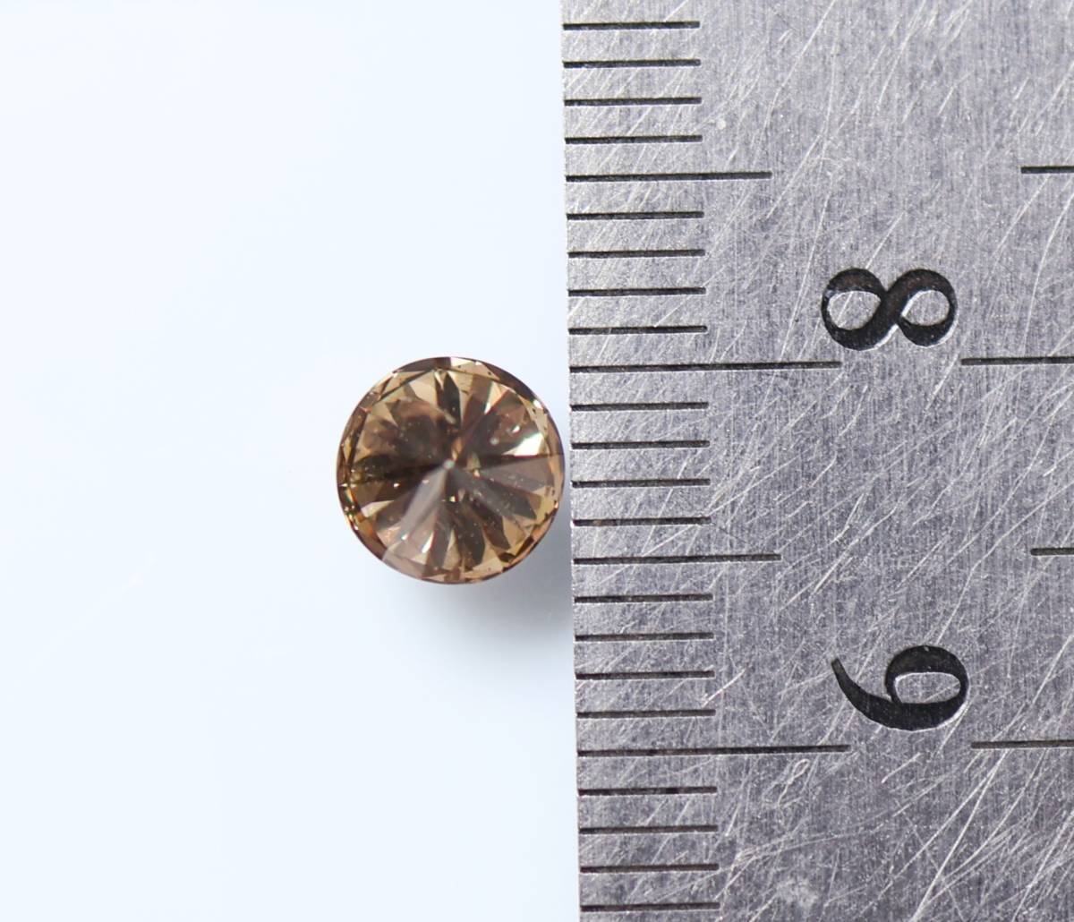 【１００円～】0.872ｃｔ 天然ダイヤ FANCY DEEP BROWN（ナチュラルカラー）I1_画像5