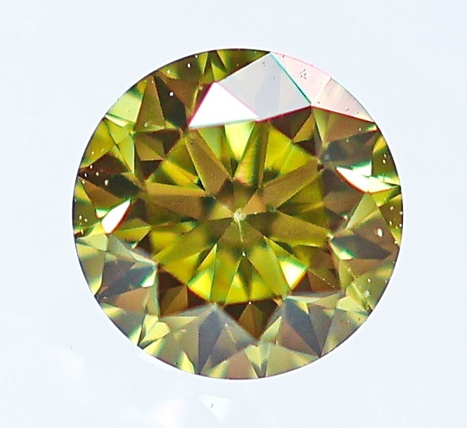 【１００円～】VS2！0.185ｃｔ 天然ダイヤ FANCY DEEP BROWNISH GREENISH YELLOW（ナチュラルカラー）_画像1