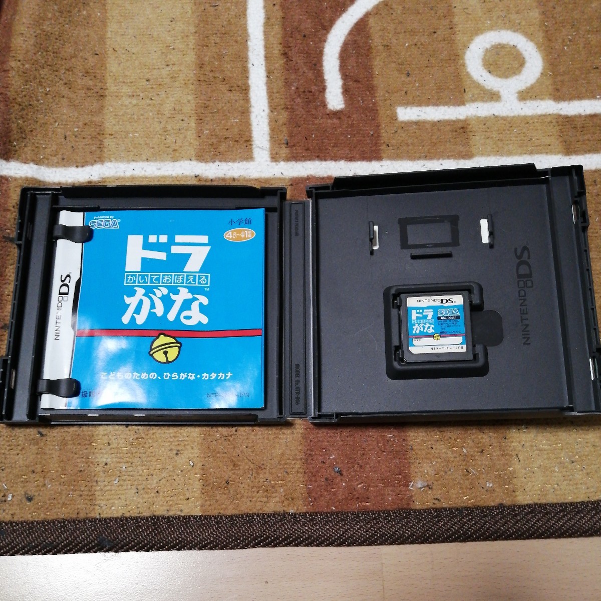 動作確認済 DS かいておぼえる ドラがな ケース　説明書　あり 任天堂 ニンテンドー Nintendo DS_画像1