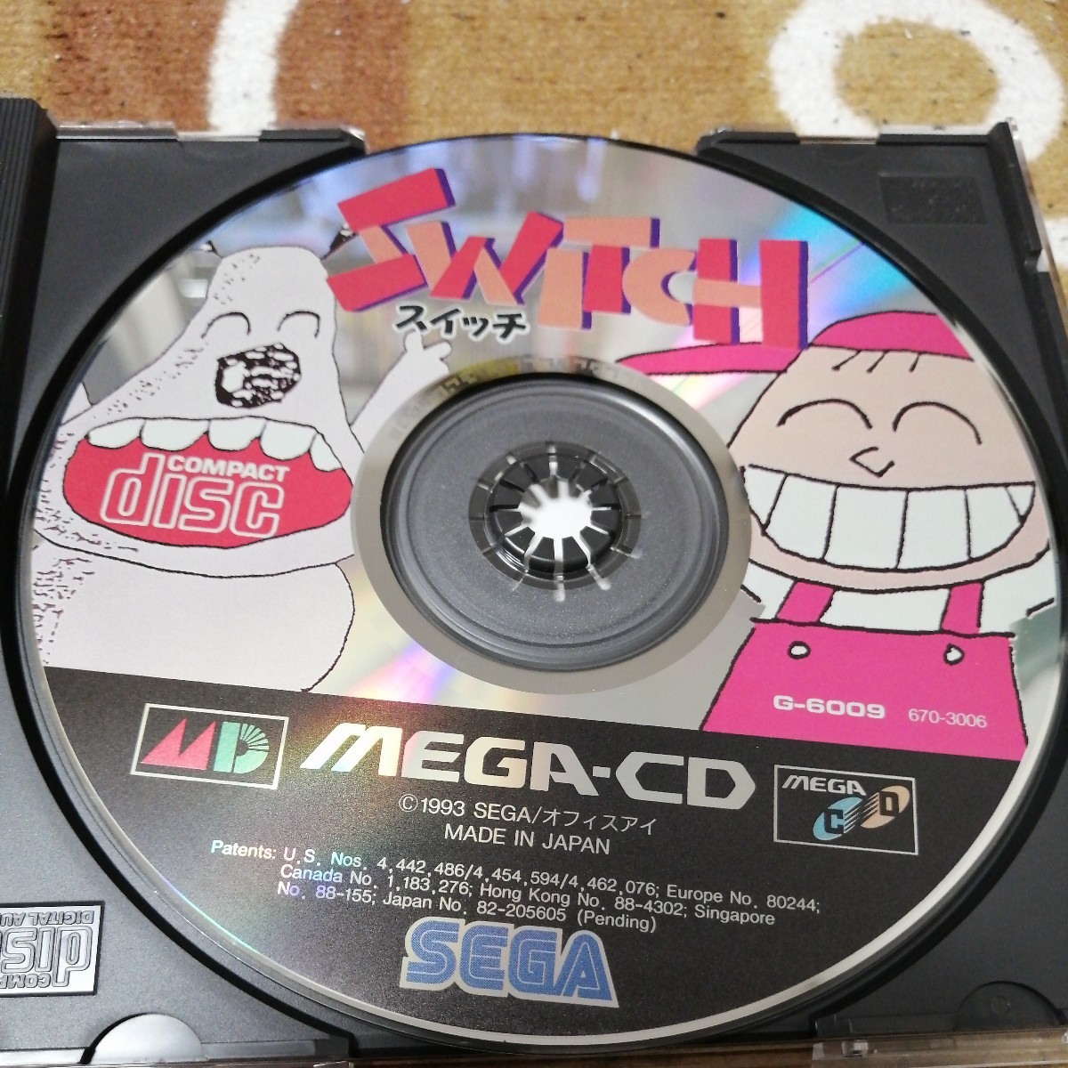 美品 動作確認済 帯 あり メガドライブ 　メガＣＤ スイッチ　SWITCH ケース　説明書　あり セガ SEGA_画像9