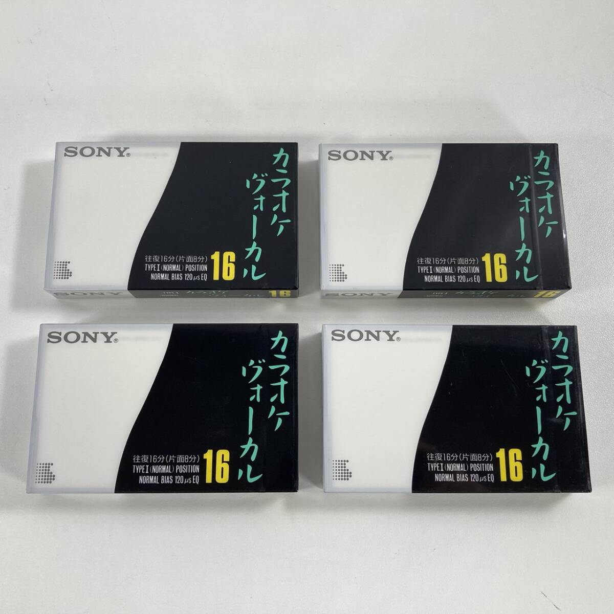  unopened goods SONY karaoke vo-karu for cassette tape KO16 TYPE1 normal position 4 pcs set that time thing retro 