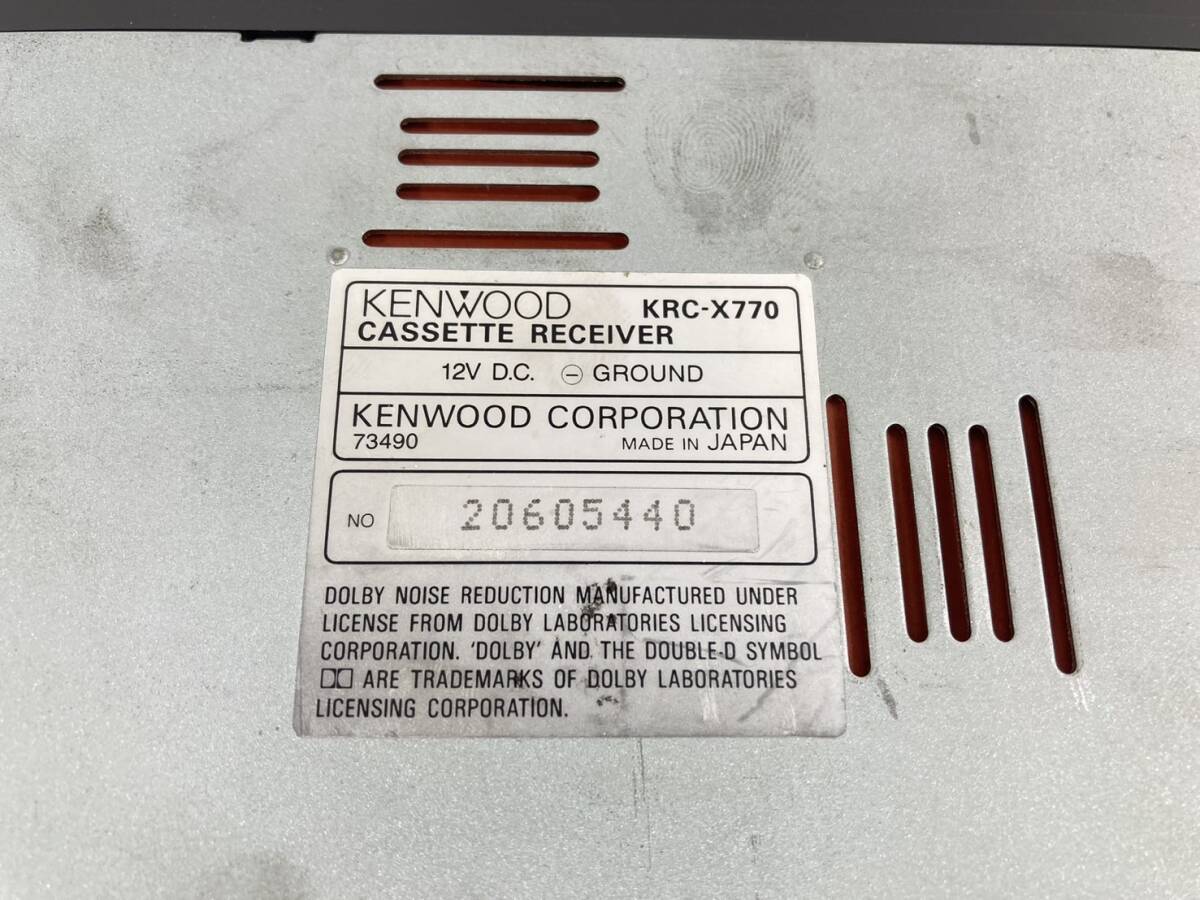 【動作未確認】KENWOOD ケンウッド KRC-X770 カセットデッキ カーステレオ カーオーディオの画像4