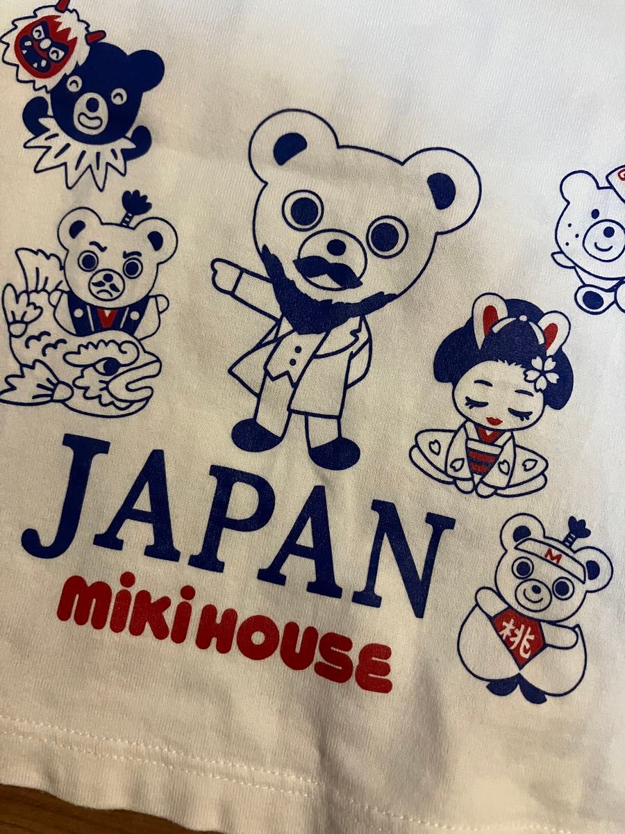 ミキハウス 50周年限定 刺繍いっぱい豪華Tシャツ 80サイズ 美品！ JAPAN 半袖Tシャツ