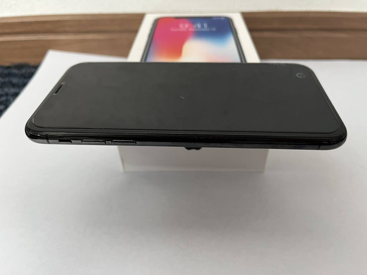 Apple SIMフリー iPhone X スペースグレイ 256GB SIMロック解除　バッテリー 93%_画像9