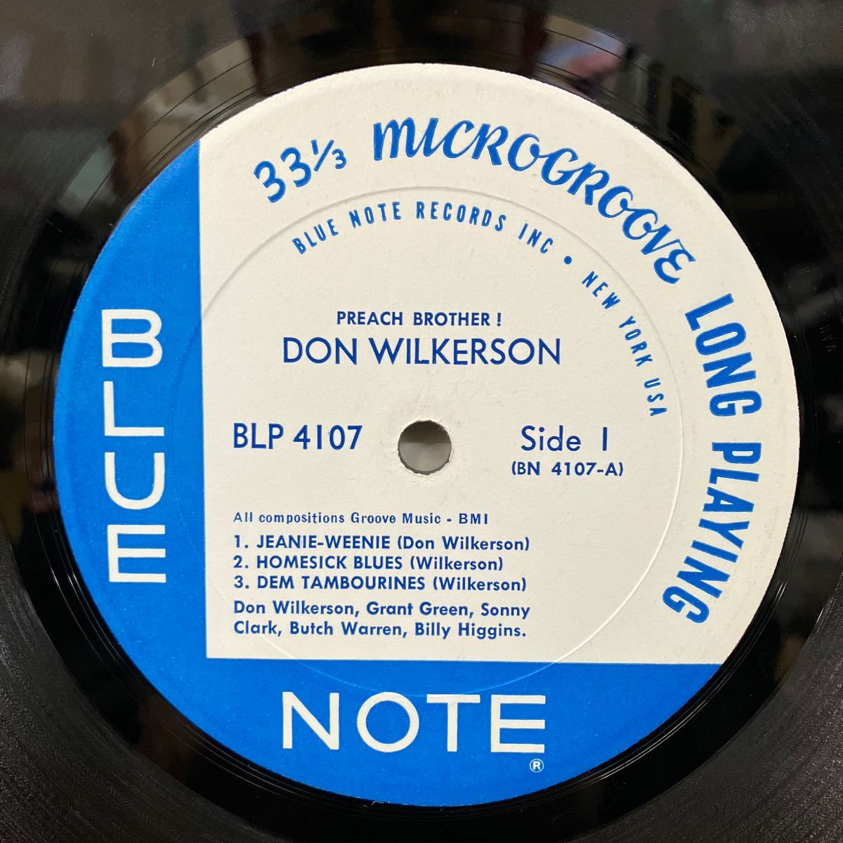 【LP】★オリジ★ドン・ウィルカーソン / Don Wilkerson / プリーチ・ブラザー / Preach Brother! / US盤 / BLUE NOTE VAN GELDER 耳 MONO_画像4