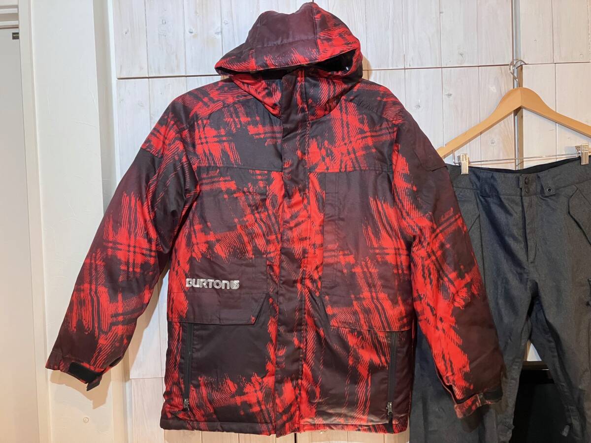 送料込 BURTON バートン 上下セット サイズL USED デニム DENIM 中綿 送料無料_画像3