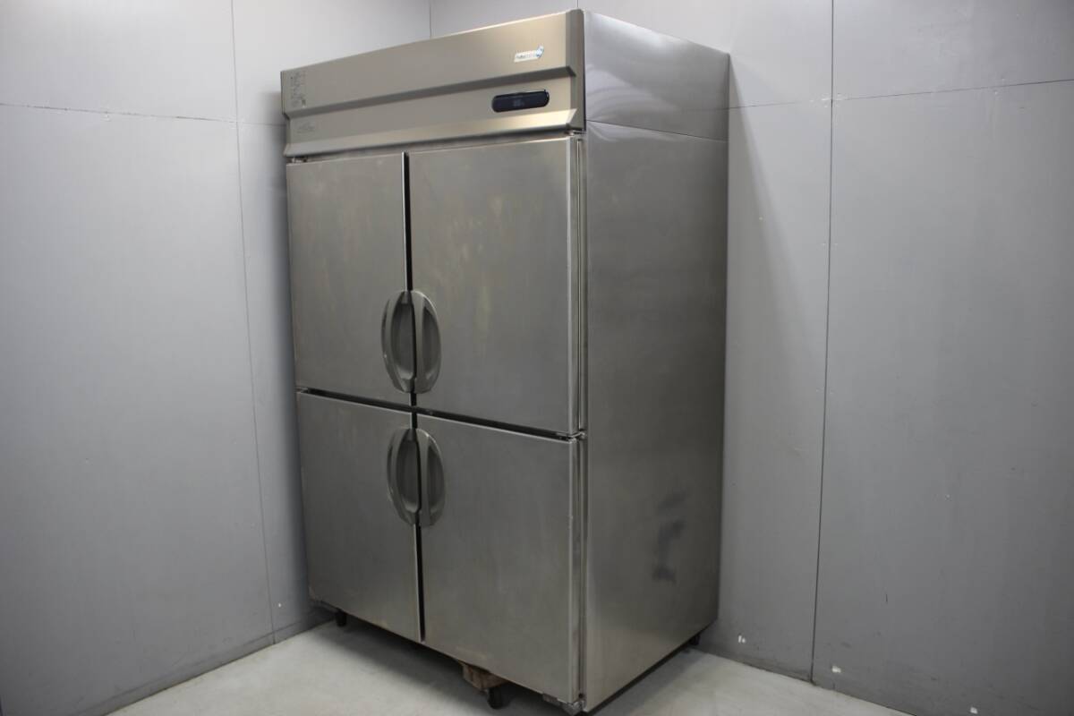 中古品 フクシマガリレイ 縦型恒温高湿庫 UVD-120WM 業務用 冷蔵庫 4ドア 湿度 100V センターピラー ステンレス 野菜 鮮度 保冷 102196