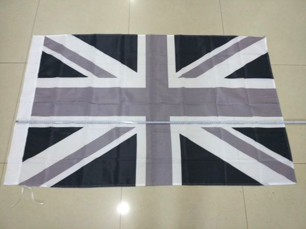ユニオンジャック イギリス 大型フラッグ 国旗 旗 150x90cm ブラック モノクロ MINI_画像4