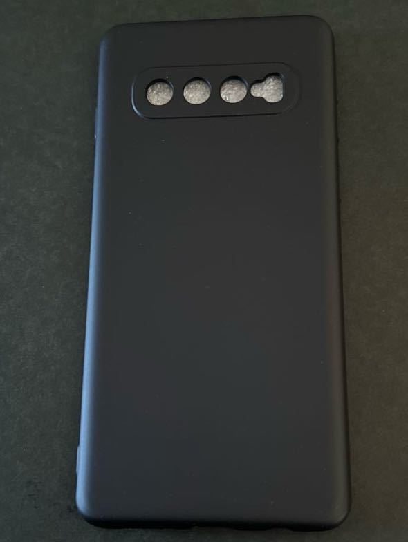 c-576 Galaxy S10 ケース TPU 耐衝撃 液状シリコンケース 用カバー 柔軟性 衝撃吸収 軽量 薄型 指紋防止 ワイヤレス充電対応 （黒）_画像8