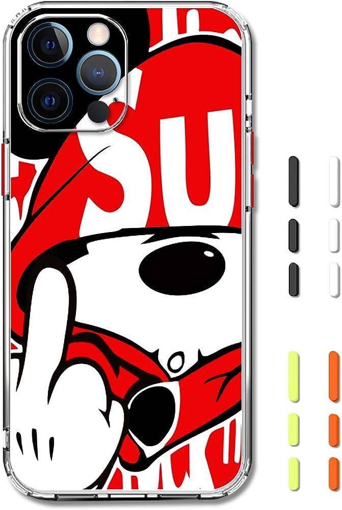 c-575 iPhone 11用 ケース 可愛い 人気オシャレ 携帯ケース 4色のコンビネーションボタン付きの画像1