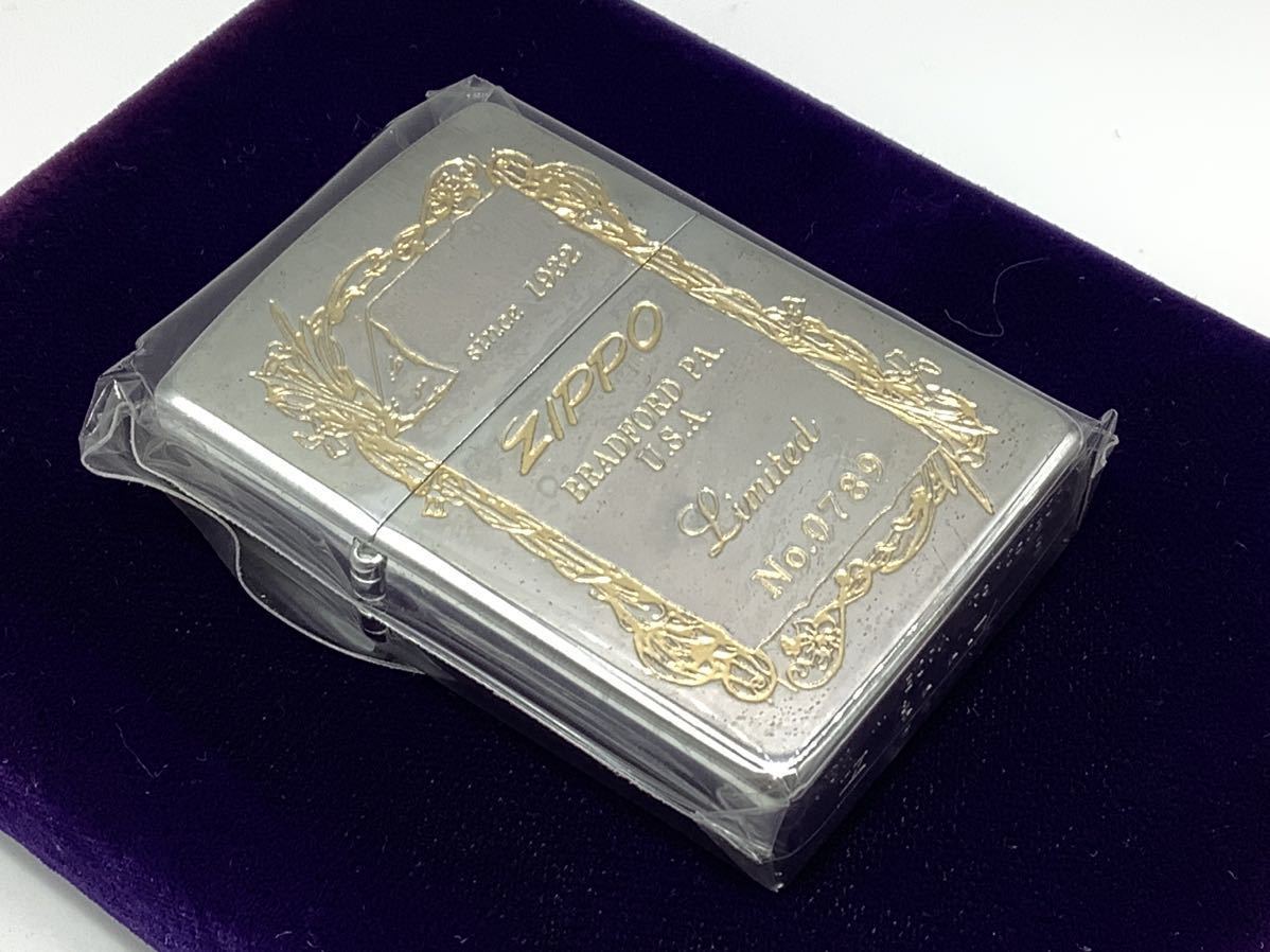 H2 ◆新品未使用保管品！ 1995年製　Zippo ジッポー　*ゴールド文字・リミテッドエディション 限定版 保管状態良好 //煙草 ライター グッズ_画像3