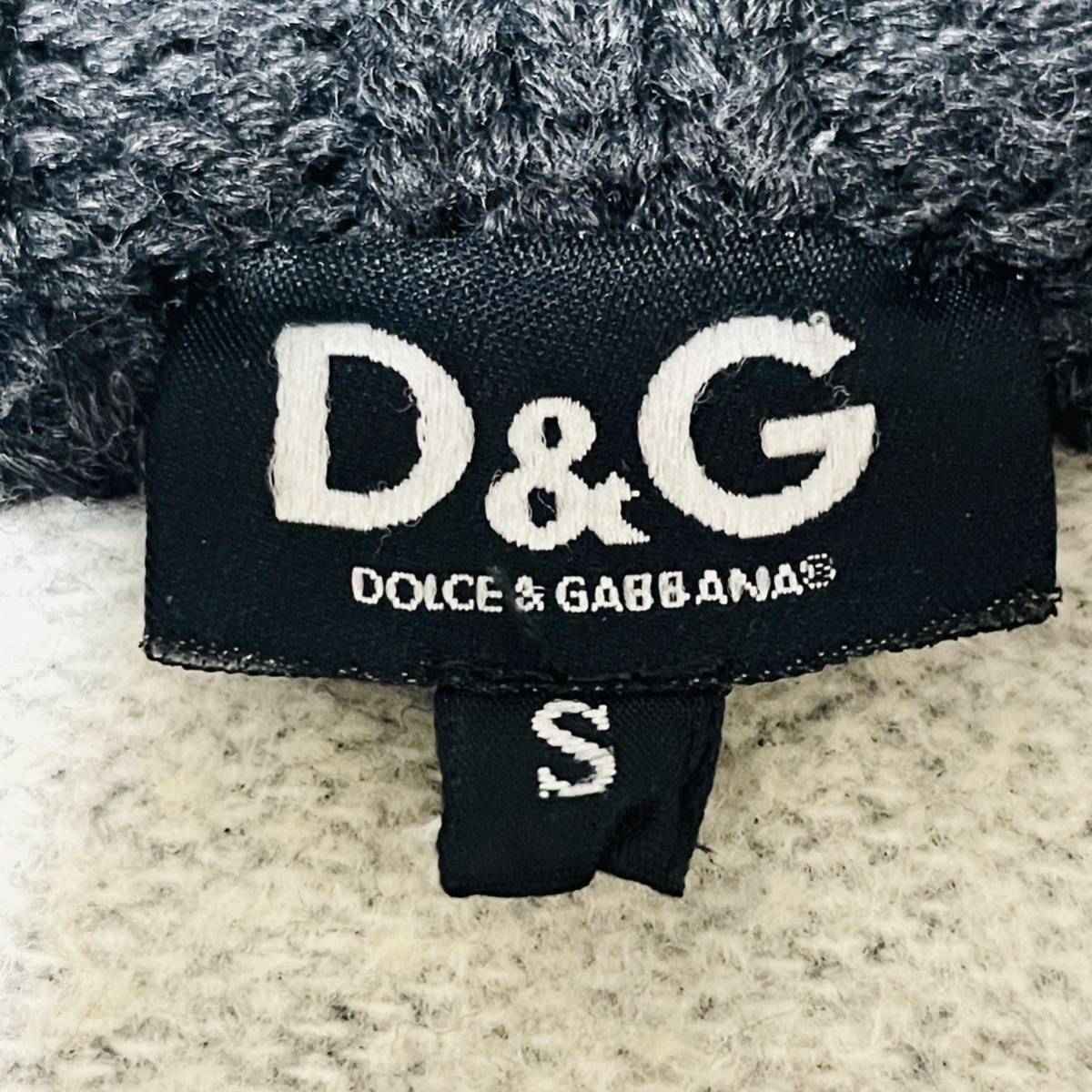 高級◆極上アルパカ混■ドルチェ&ガッバーナ D&G ドライバーズニット ジップアップ ブランドロゴ付き セーター カーディガン DOLCE&GABBANA_画像7