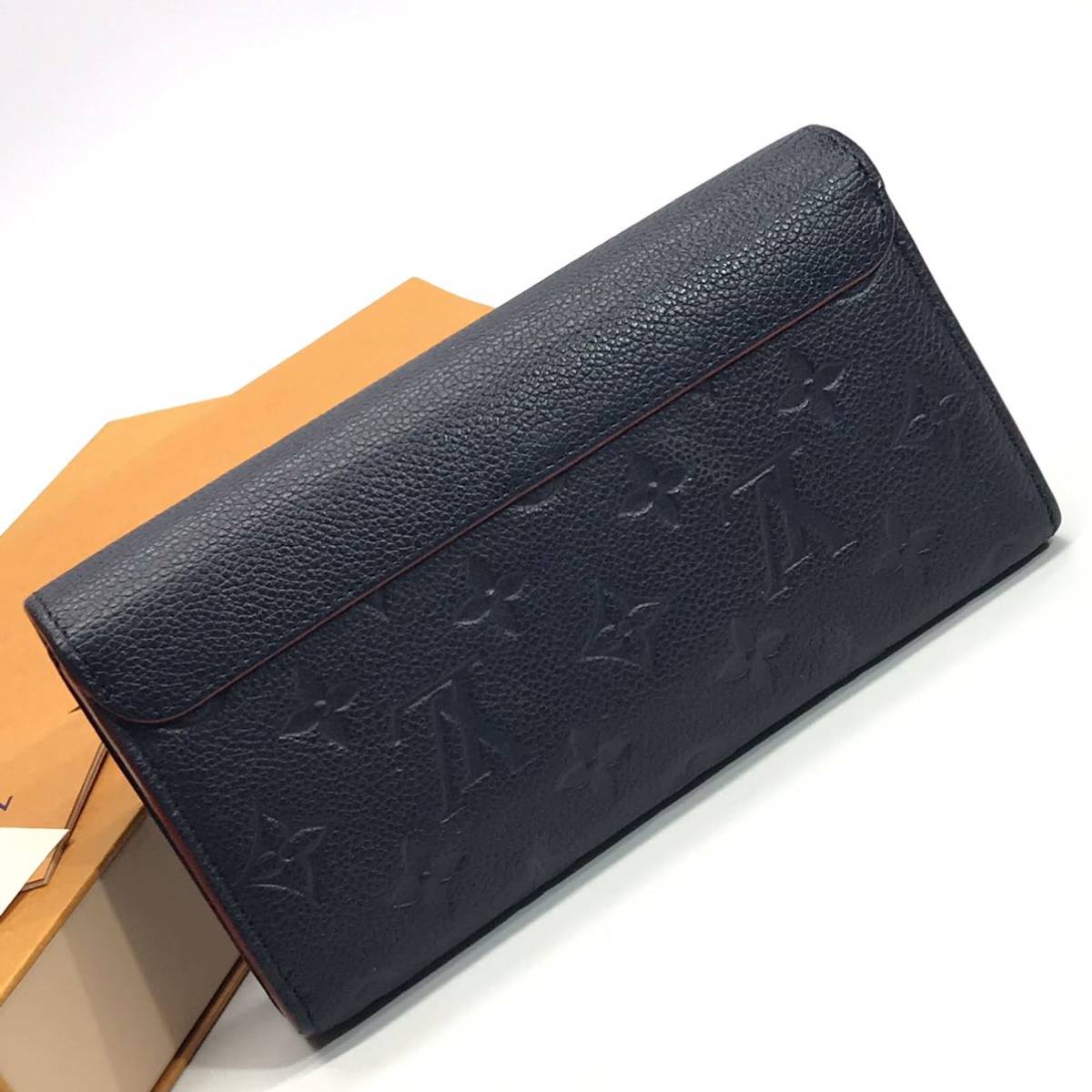 ★美品／箱付★LOUIS VUITTON ルイヴィトン モノグラム・アンプラント ポルトフォイユ・ポンヌフ マリーヌルージュ 長財布 M62127_画像2