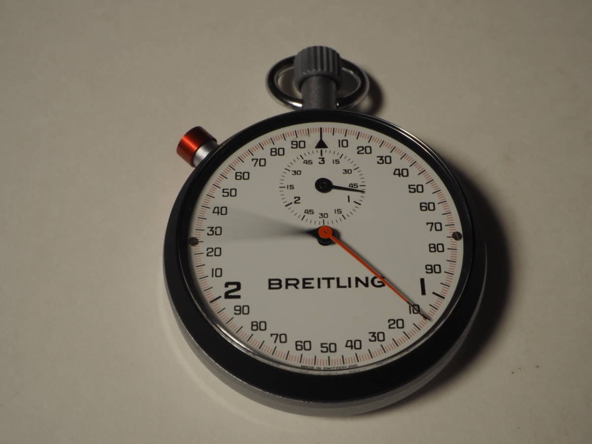 BREITLING　RATTRAPANTE 1/100 ブライトリング　ラトラパンテ　1/100秒2針式ストップウオッチ　ラップタイマー　インディ500サーキット計測_画像3