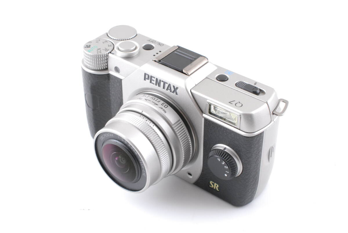 【超美品 保障付 動作確認済】Pentax ペンタックス Q7 ミラーレス デジタル 一眼 カメラ + 03 Fish Eye フィッシュアイ レンズ 他 #Q6419の画像5