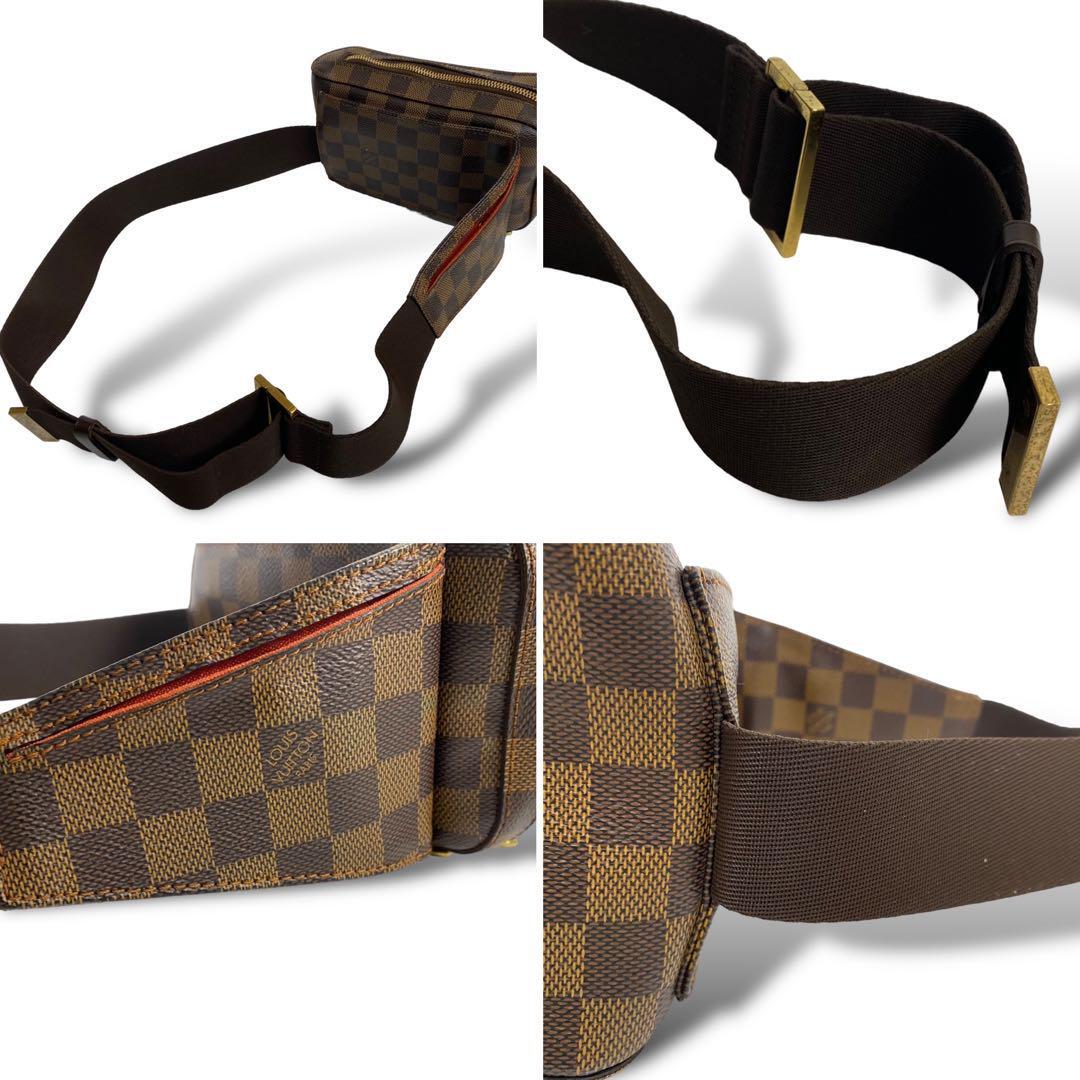 １円 美品●LOUIS VUITTON ルイヴィトン●ダミエ ジェロニモス ウエストポーチ ボディバッグ ショルダーバッグ ブラウン N51994_画像7