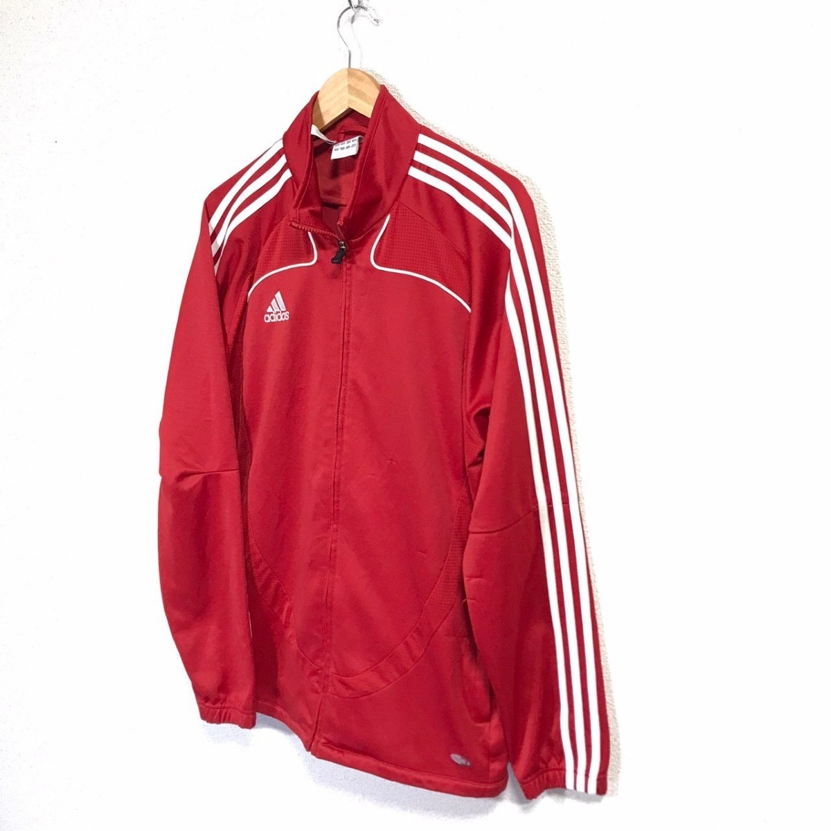 F9757dL adidas アディダス クライマクール クライマ365 サイズ2XO トラックジャケット ジャージ レッド メンズ スポーツ 大きいサイズ _画像3