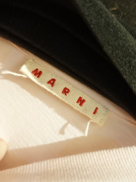  Marni MARNI футболка Logo стандартный нехватка товара . розовый размер 40 thjet49epguscr97