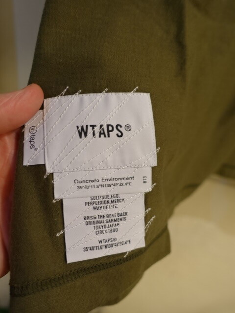 WTAPS　Tシャツ　オリーブ　221ATDT-CSM15　22SS　サイズ03_画像3