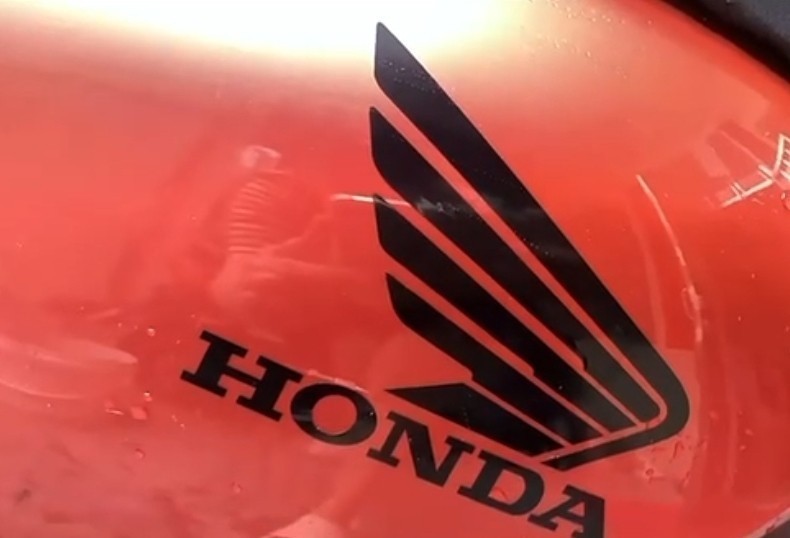 ホンダ ブラック 黒 HONDAステッカーウイングエンブレム翼本田2枚セットウィングステッカー_画像7