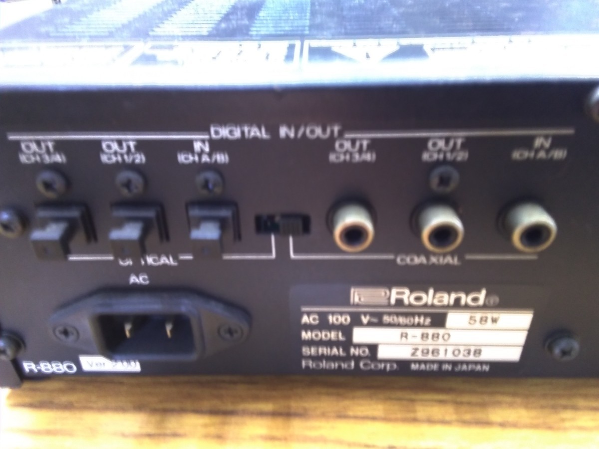 *PA機器　ローランドデジタルリバーブ　Roland　R-880＆GC-8のセット　ジャンクです 　中古_画像7