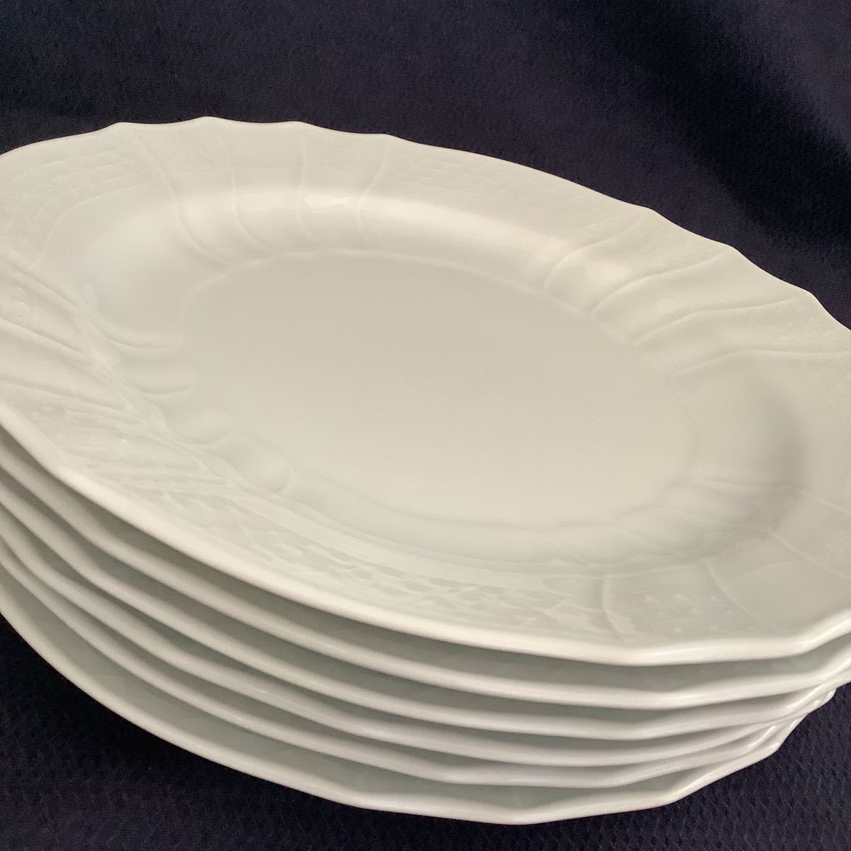 フッチェンロイター 25㎝プレート皿 6枚 ベッキオホワイト 大皿 洋食器 _画像6