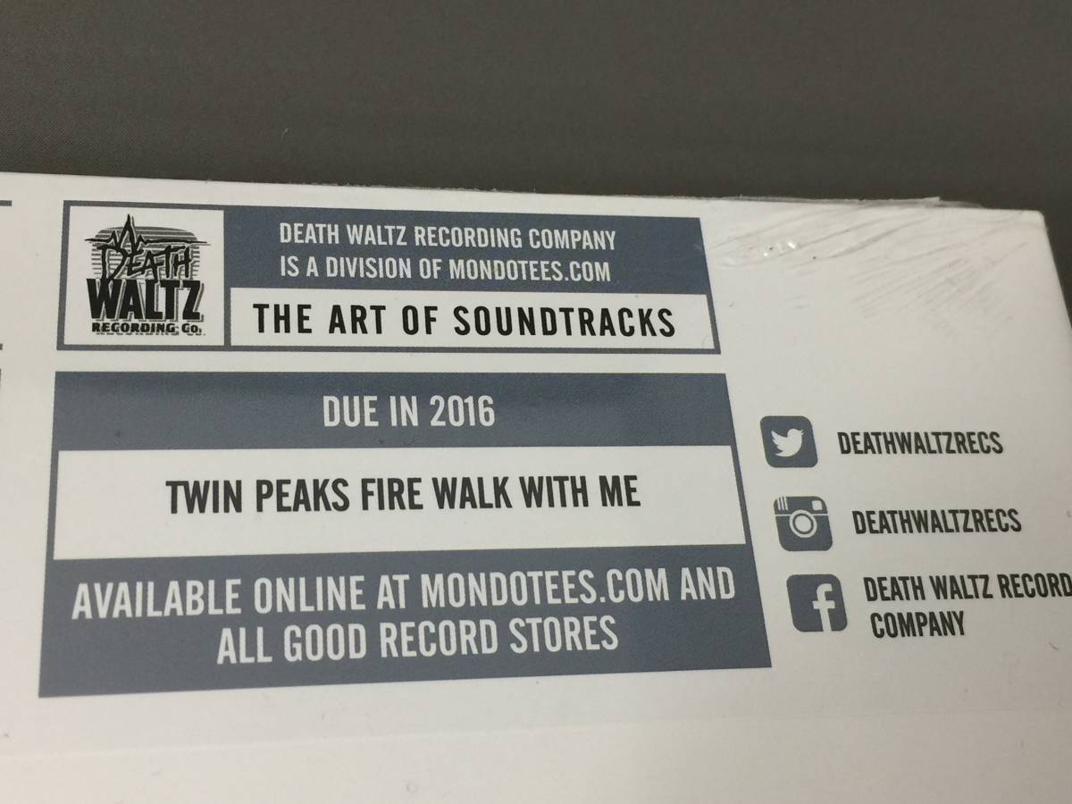 未開封　Twin Peaks Soundtrack Original　score by Angelo Badalamenti ツインピークス　サウンドトラック_画像4