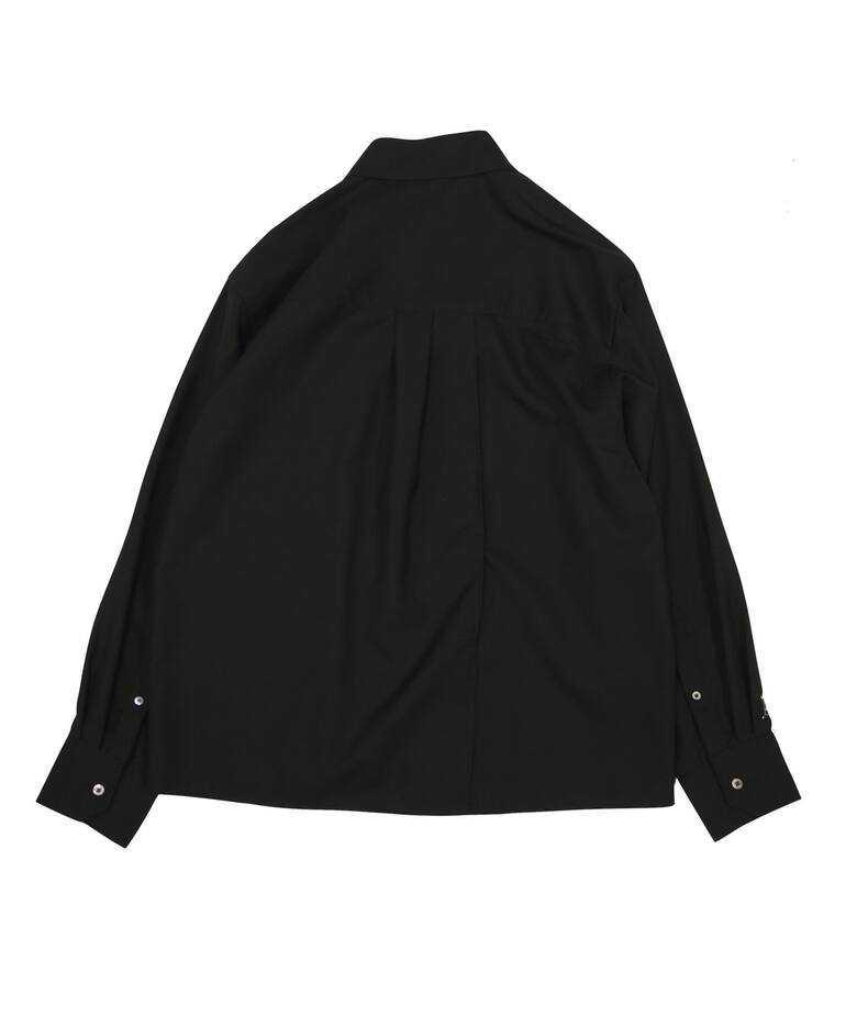  new goods regular price Y30800 jieda Zip button shirt jieda Beams United Arrows Comme des Garcons asimeto Lee Rider's black 