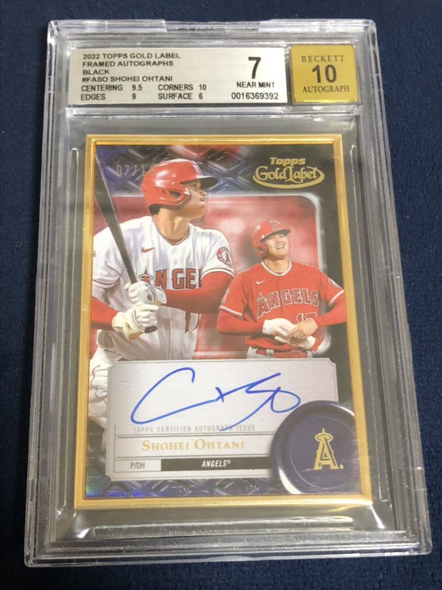 15枚限定！TOPPS GOLD LABEL 2022 大谷翔平 直筆サインカード エンゼルス ドジャース framedautograph WBC MVP MLB メジャーリーグ ohtani_画像1