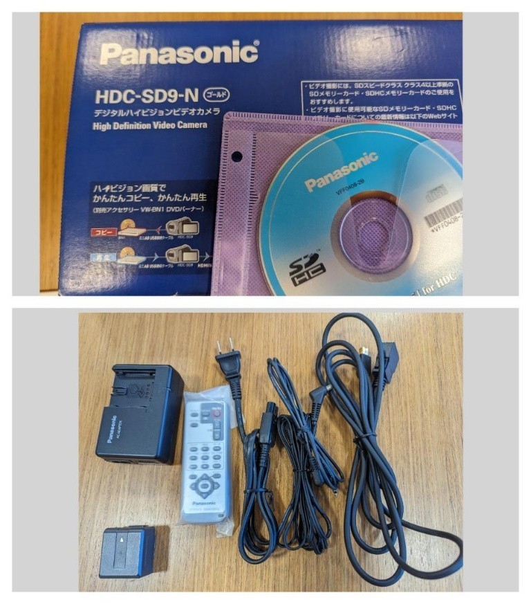 【中古】ビデオカメラ HDC-SD9　パナソニック USBケーブル、SDカード欠品_画像2