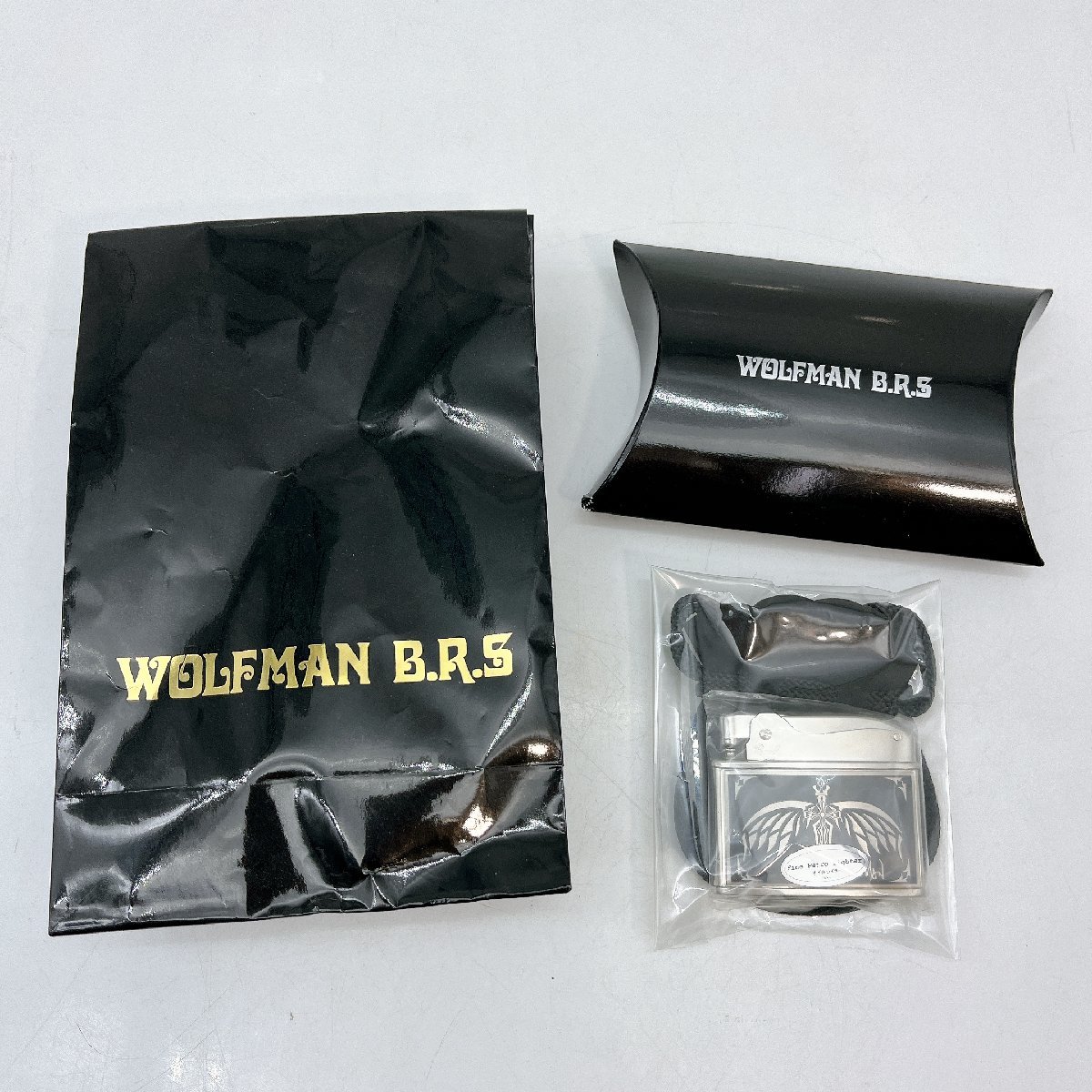 2073 【未使用】 WOLFMAN B.R.S オイルライター 廃盤品 ウルフマンブラザーズ 箱・保存袋付きの画像1