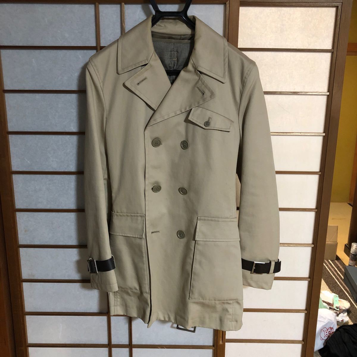 Yahoo!オークション - コムサデモード コート ベージュ