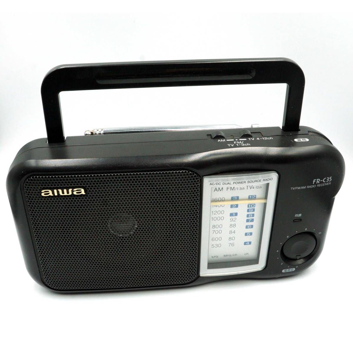 【動作確認済】 aiwa FR-C35 AM/FM/TV 3BAND RECEIVER_画像4