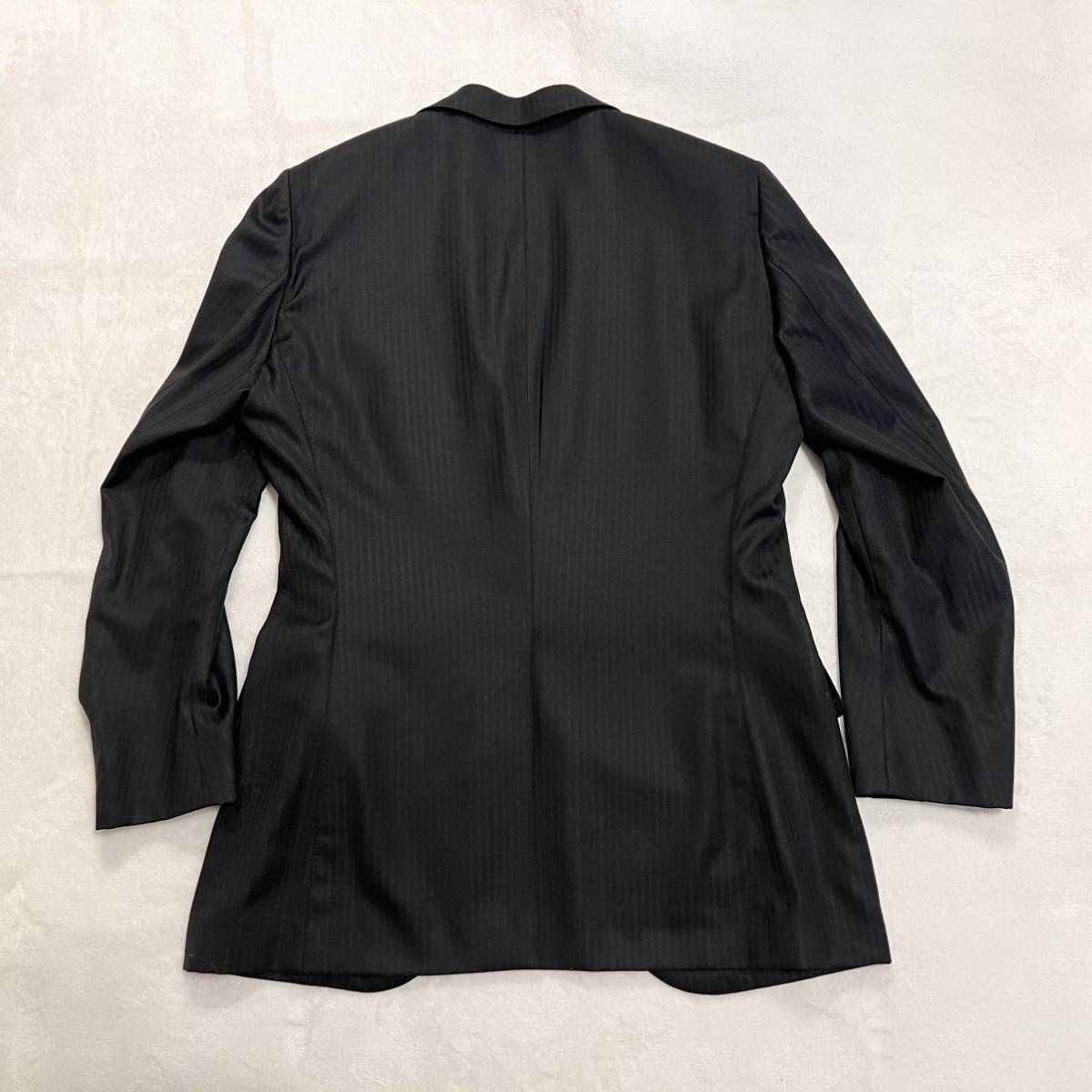 [ прекрасный товар ] Tomorrowland × Loro Piana выставить костюм шелк .2. кнопка общий обратная сторона черный книга@ порез перо большой размер размер 50 XL