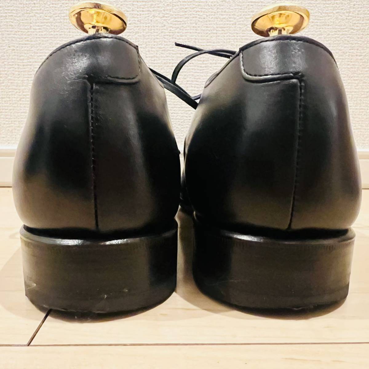 【美品】REGAL リーガル ストレートチップ 01DR ブラック 黒 日本製 内羽根 グッドイヤーウェルト式 革靴 ビジネスシューズ_画像5