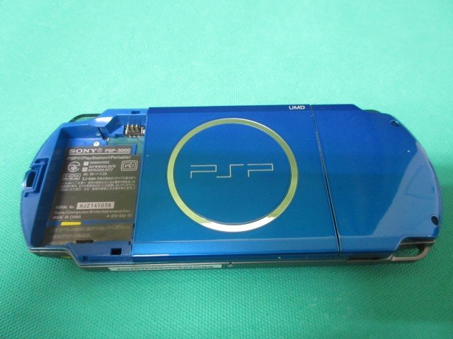 《ジャンク》　PSP本体　PSP3000　ブルー　本体のみ　動作未確認　③_画像2